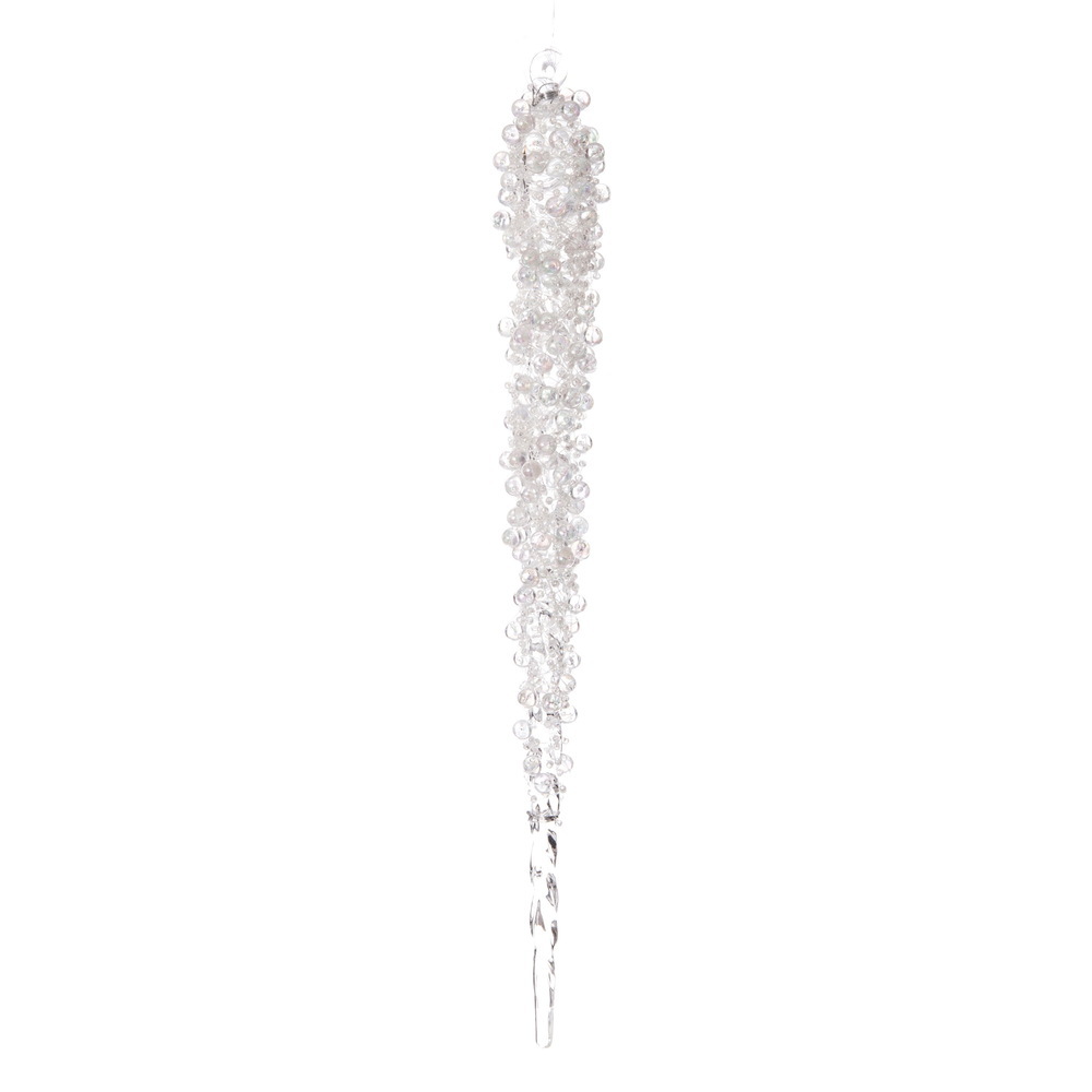 Vickerman Clear Beaded Icicle Ornament