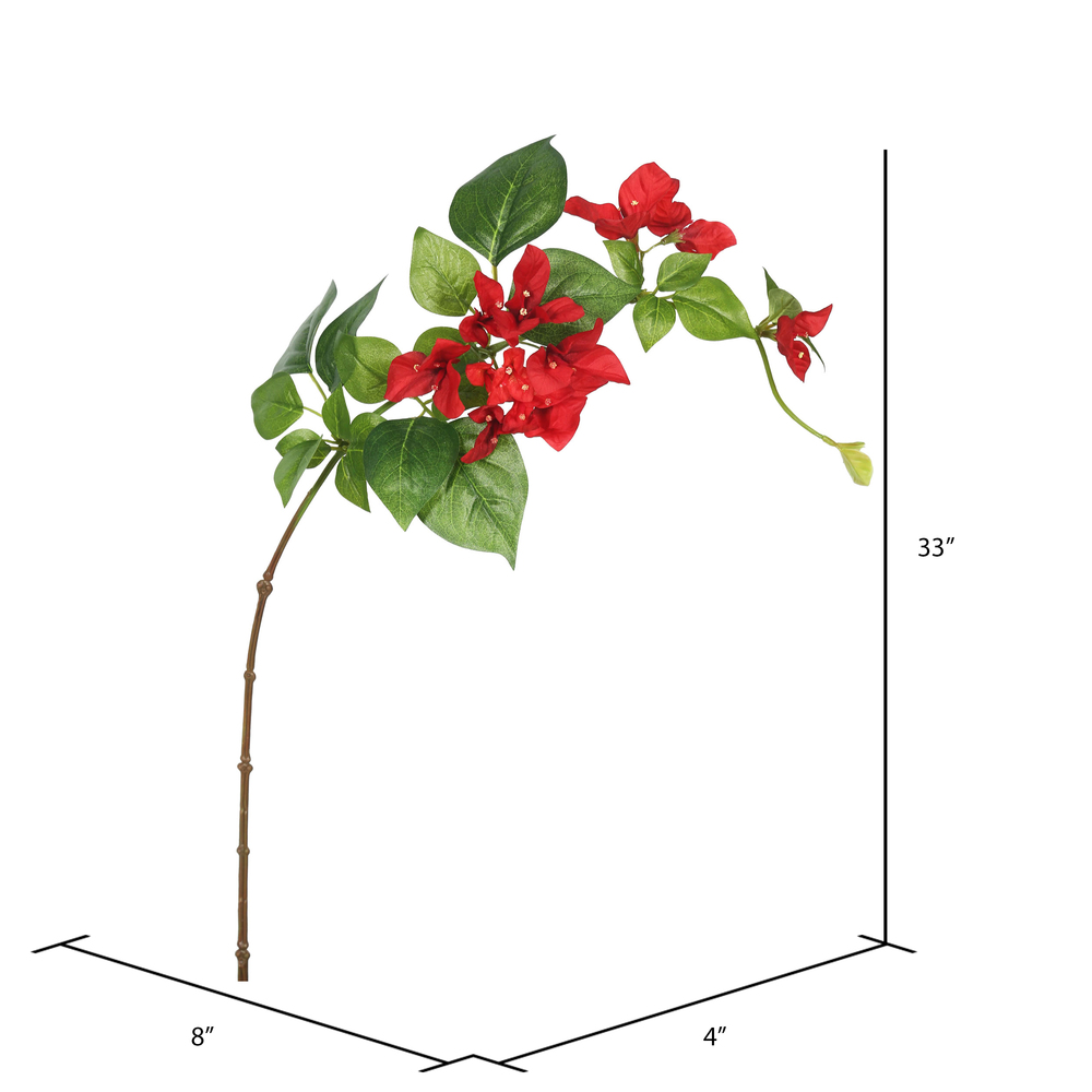 Vickerman 33" Single Bougainvillea Artificial floral Stem