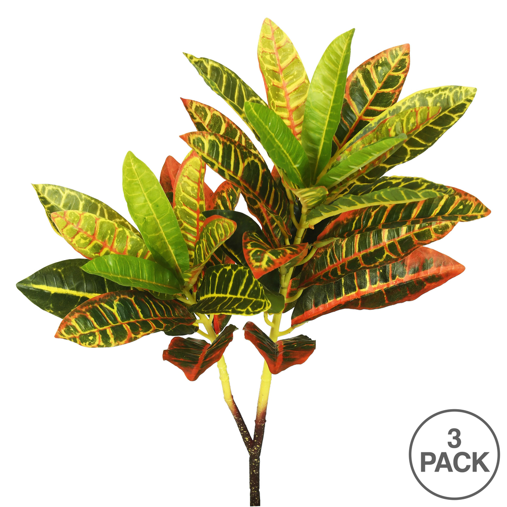 23" Real Touch Croton Spray 3/pk