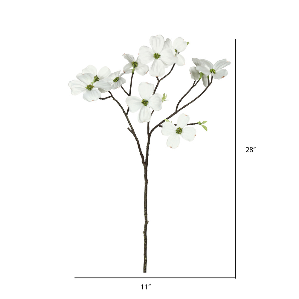 28" White Dogwood 3/pk