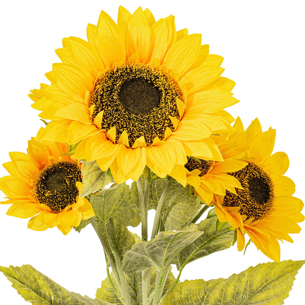 Vickerman Artificial Yellow Sunflower Bush