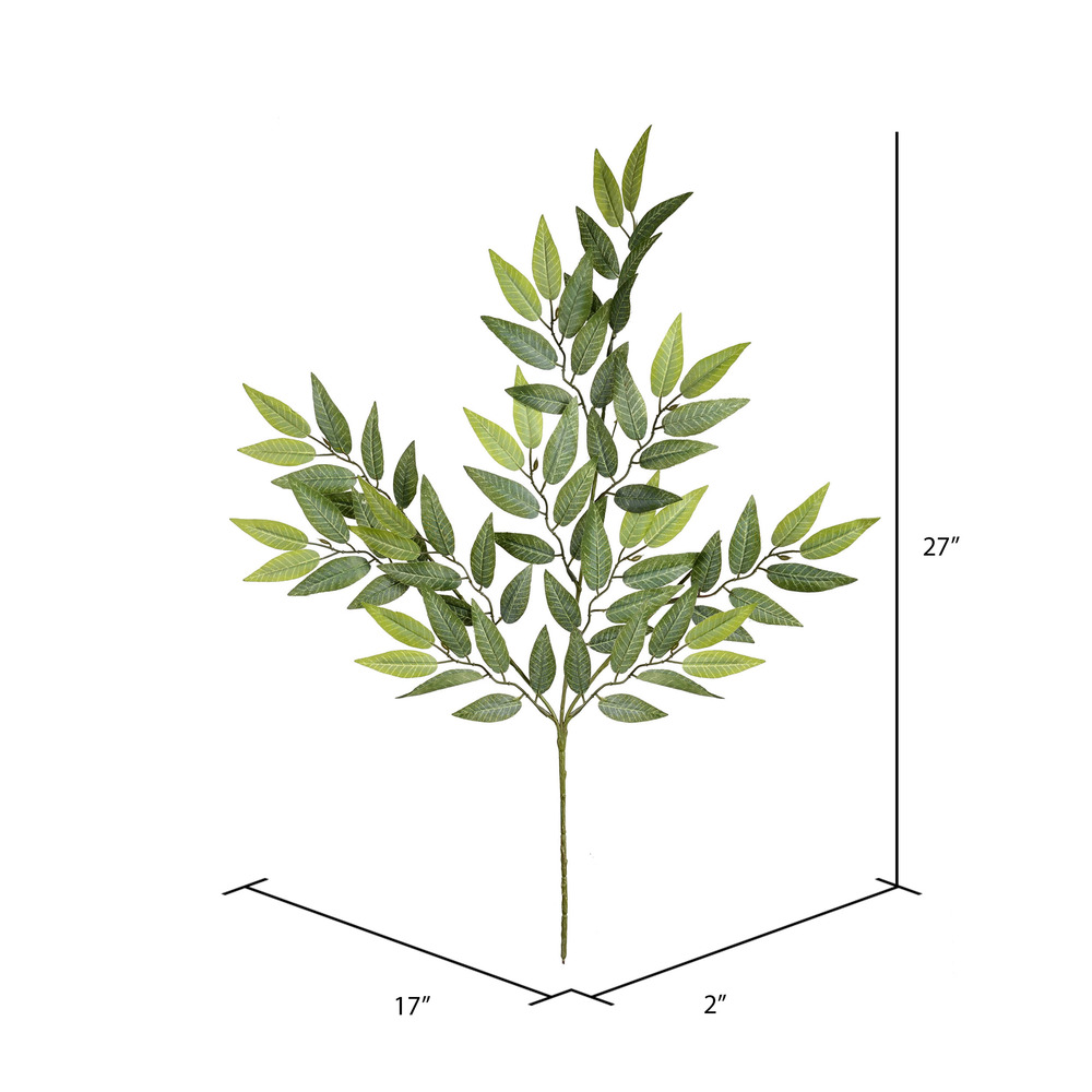 Vickerman Artificial Mini Green Leaves Spray. Includes 6/pk