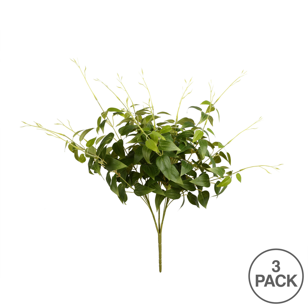 Vickerman Artificial Green Clematis Leaves Spray