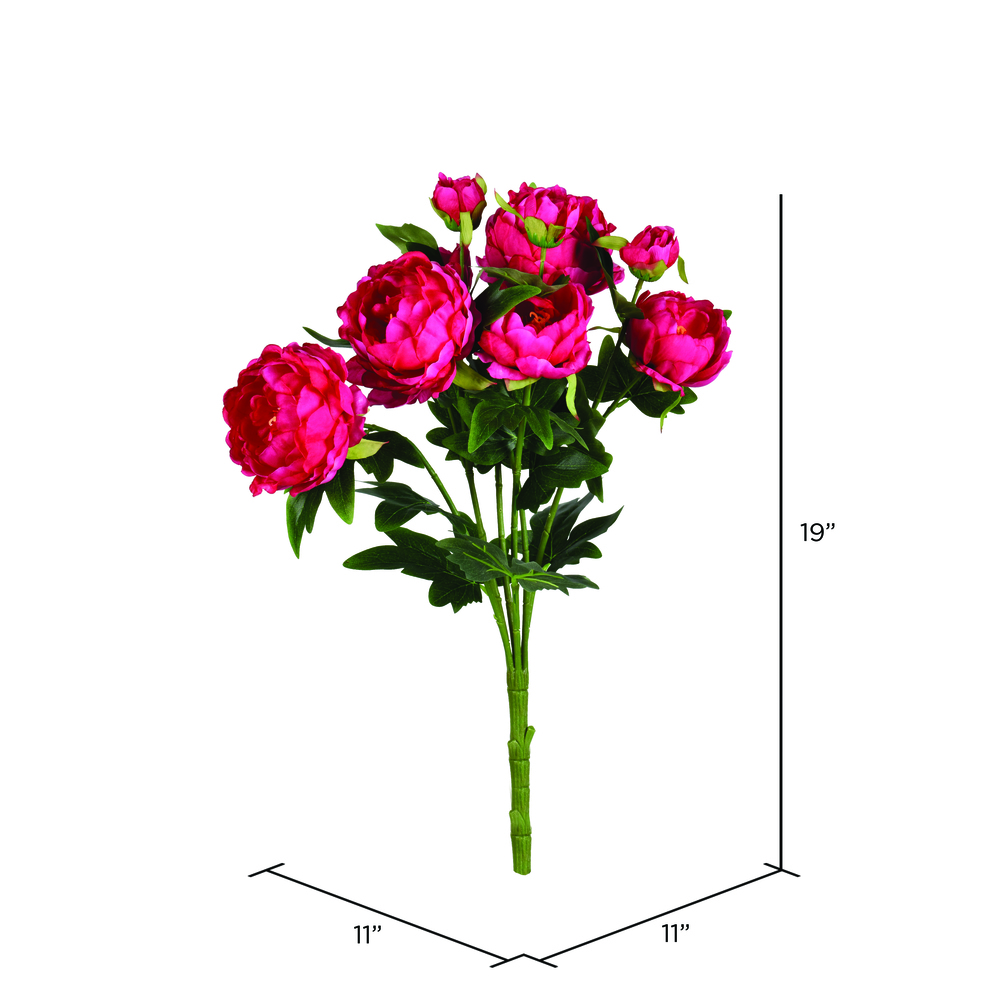 Vickerman Artificial Peony Bush