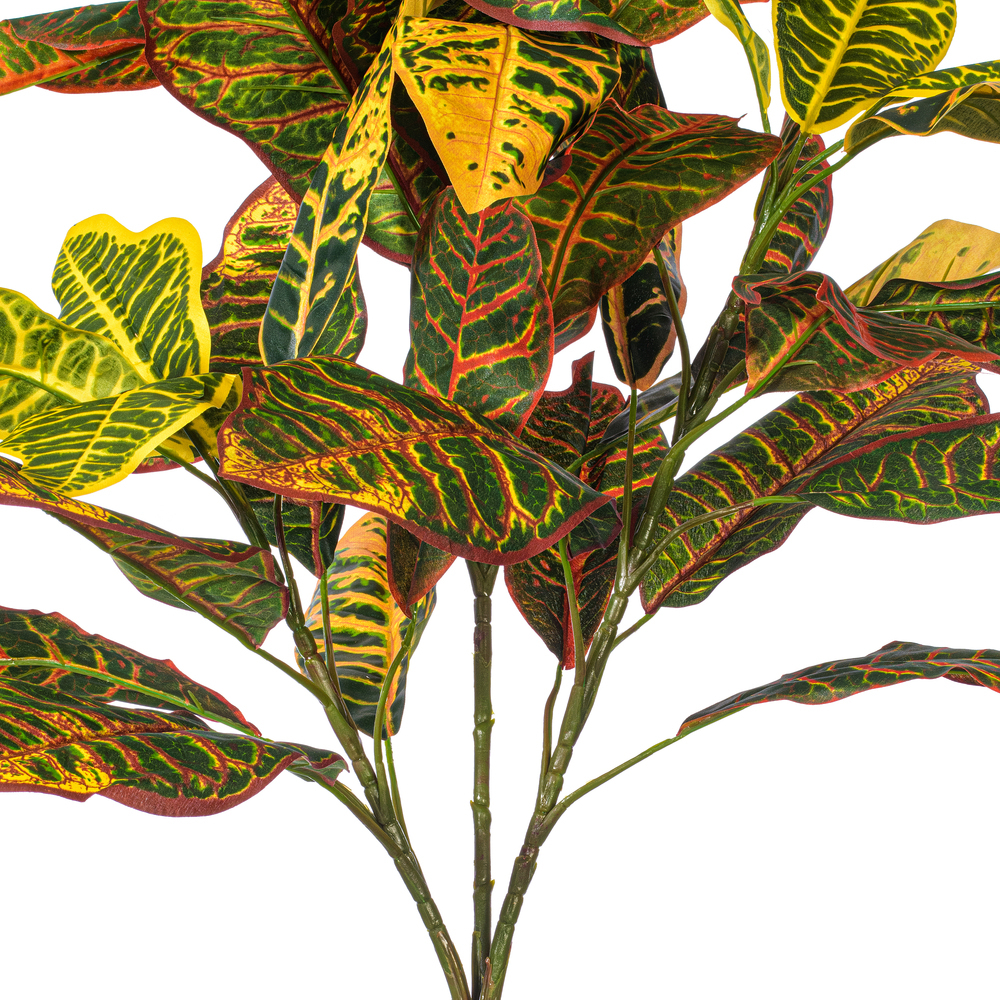 Vickerman Artificial Green and Orange Croton Plant