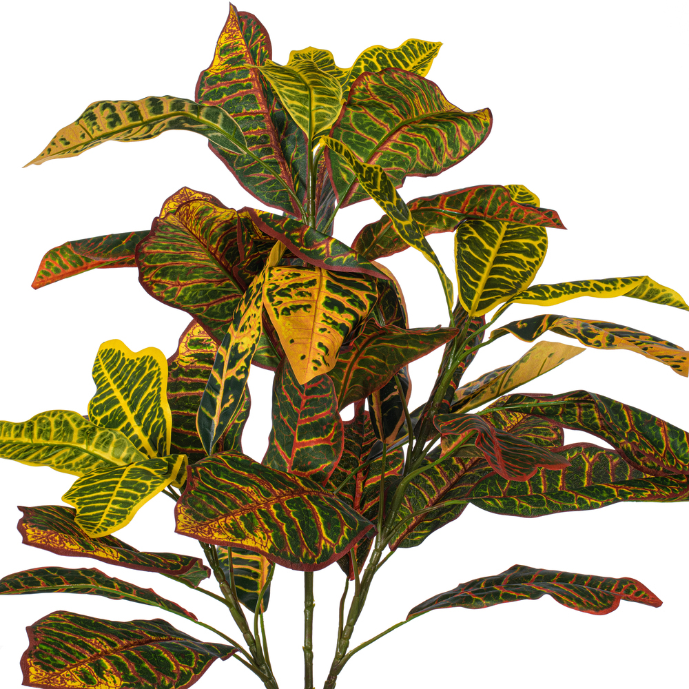 Vickerman Artificial Green and Orange Croton Plant