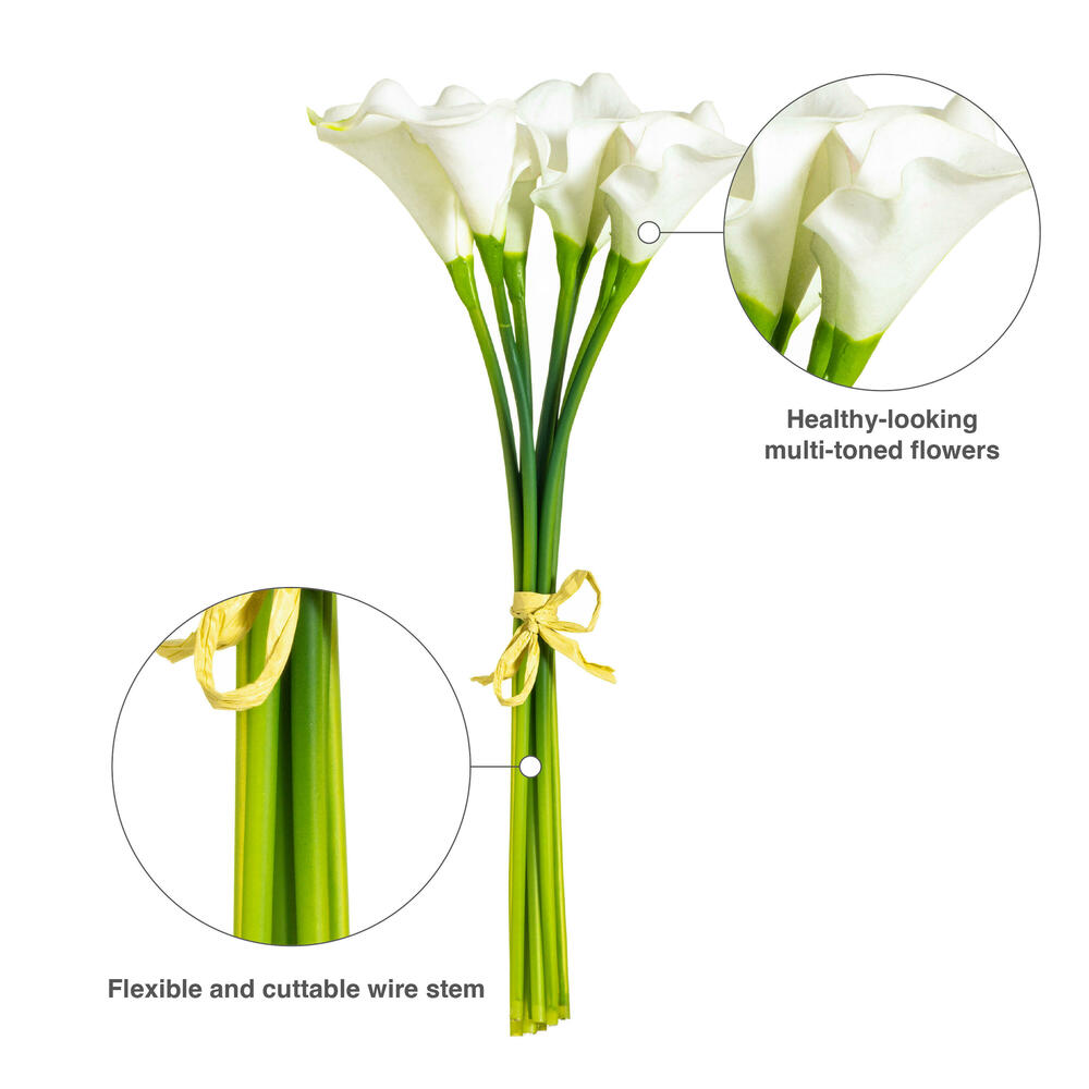 Vickerman Artificial 14" Calla Lily Bundle