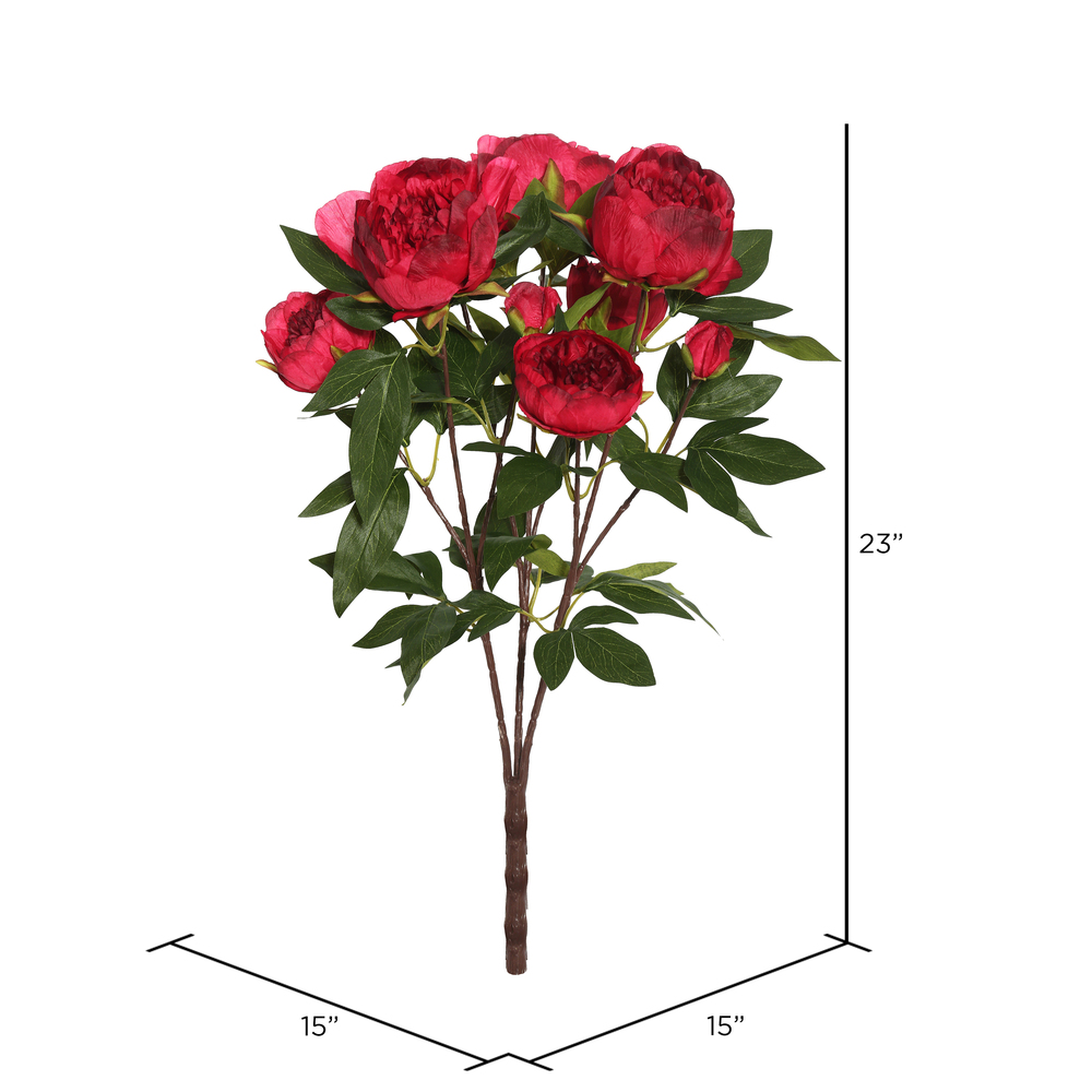 Vickerman 23" Artificial Peony Bush