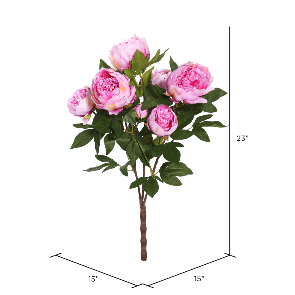 Vickerman 23" Artificial Peony Bush