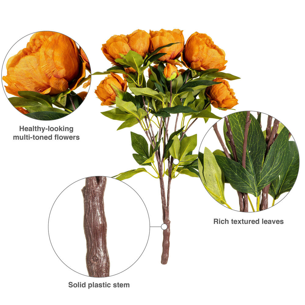 Vickerman Artificial Peony Spray