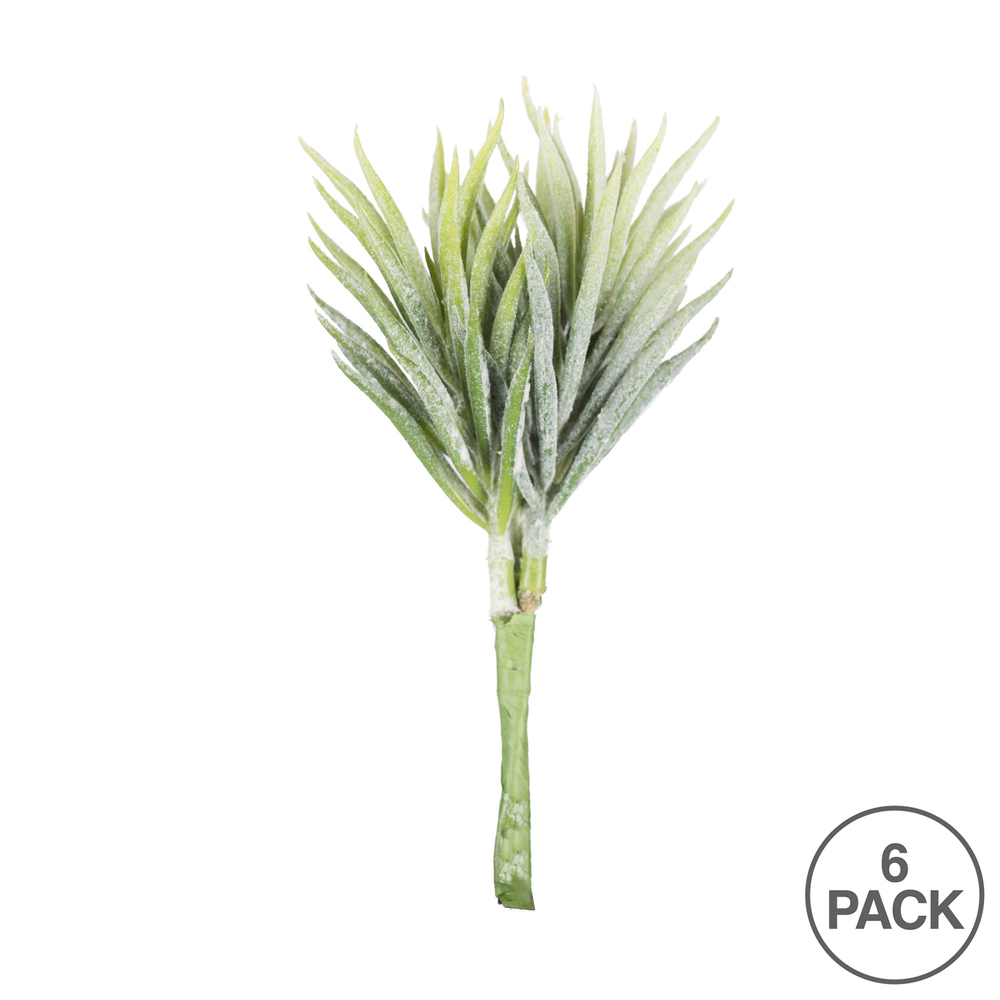 Vickerman 5" Artificial Green and White Seneco 