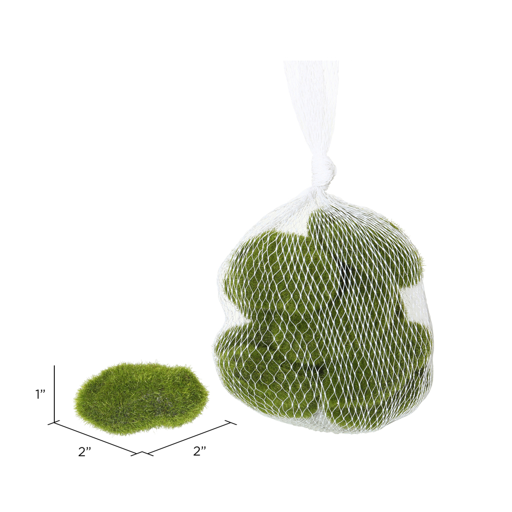 Moss Rocks Bag of 36 Assorted