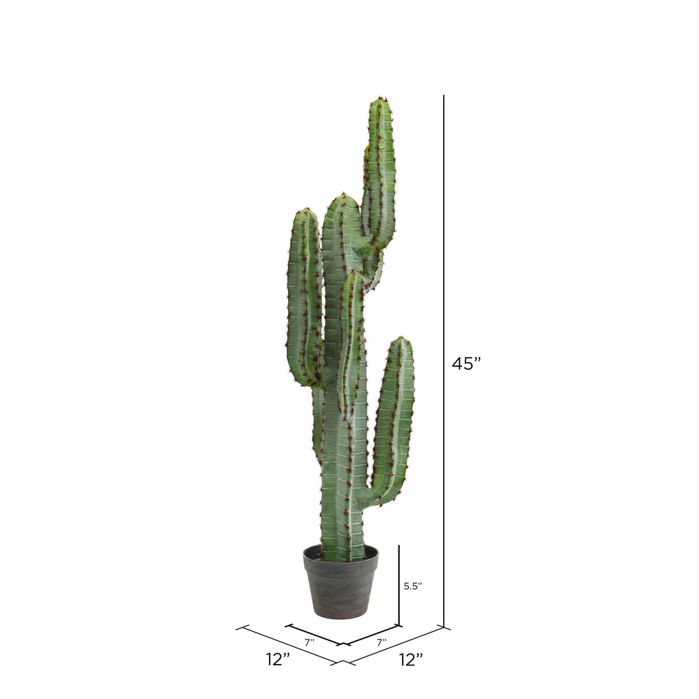 Vickerman Artificial Potted Finger Cactus