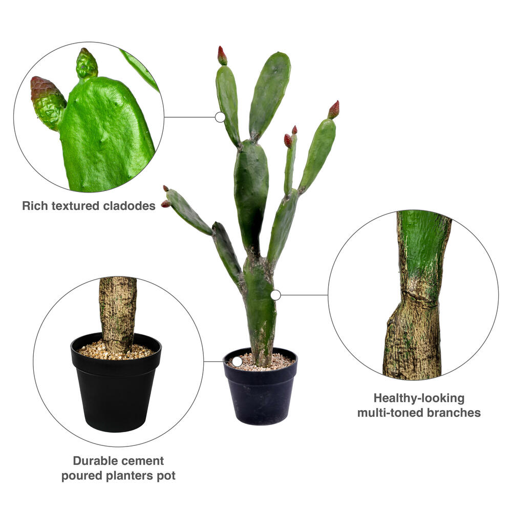 Vickerman Artificial Prickly Pear Cactus