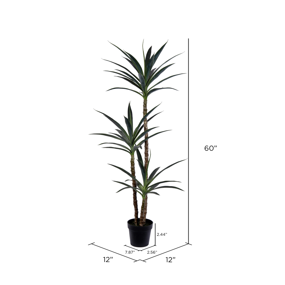 Vickerman Artificial Green Yucca Tree