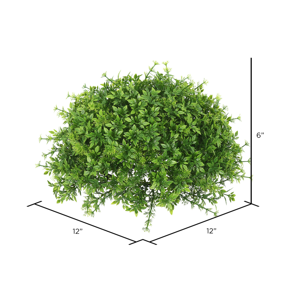 Vickerman Artificial Mixed Greenery Half Ball