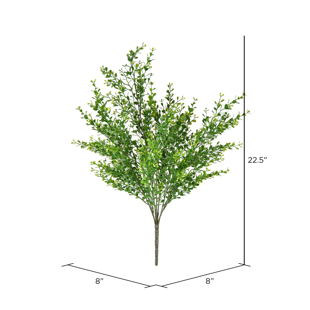 Vickerman Artificial Green UV Coated Boxwood Bush