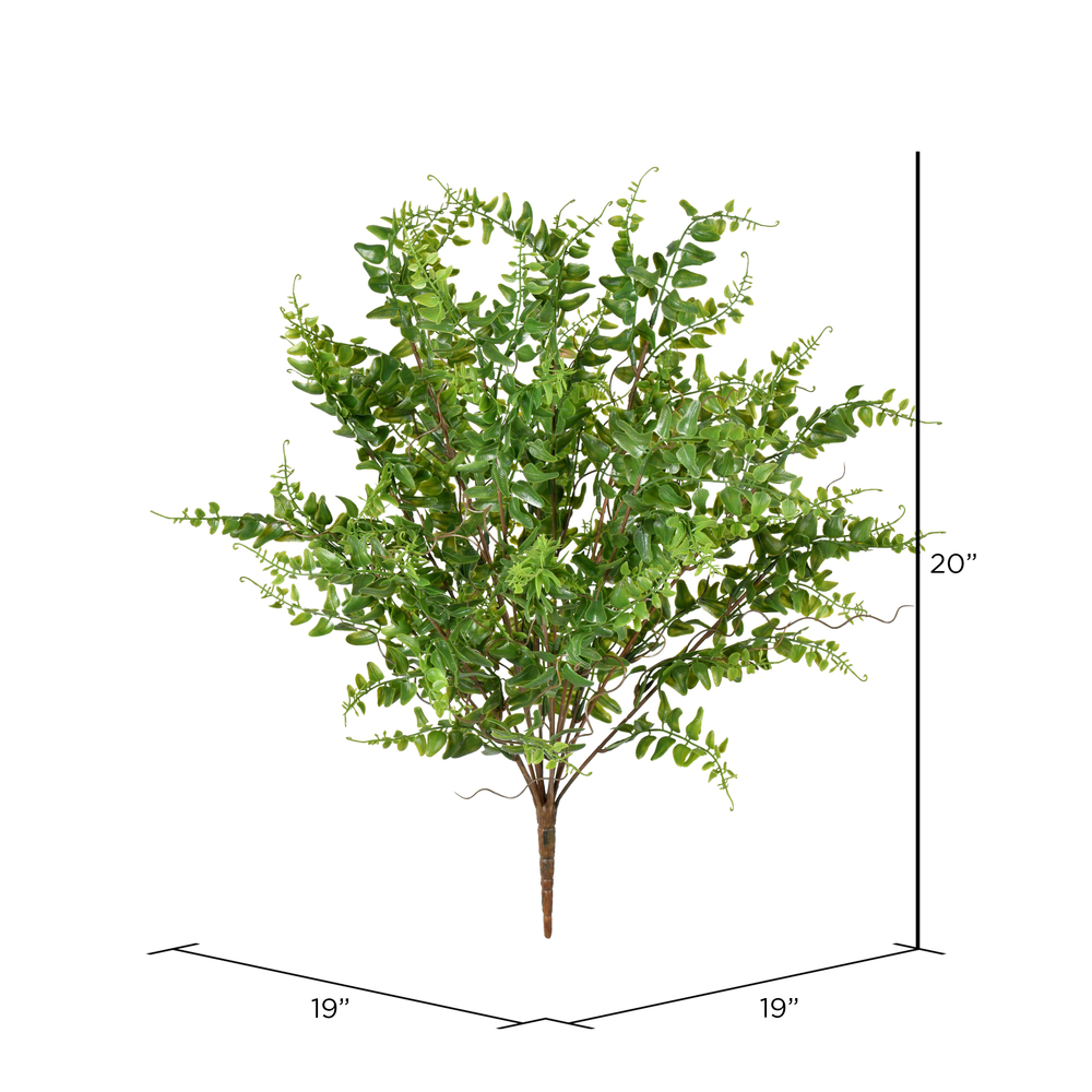 Vickerman Artificial UV Coated Green Royal Fern Bush