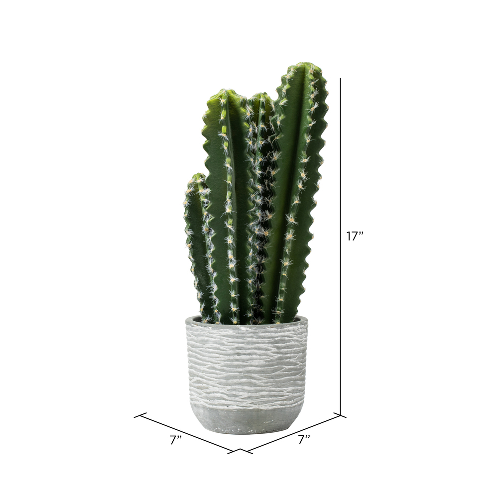 Vickerman Artificial Green Cactus Plant