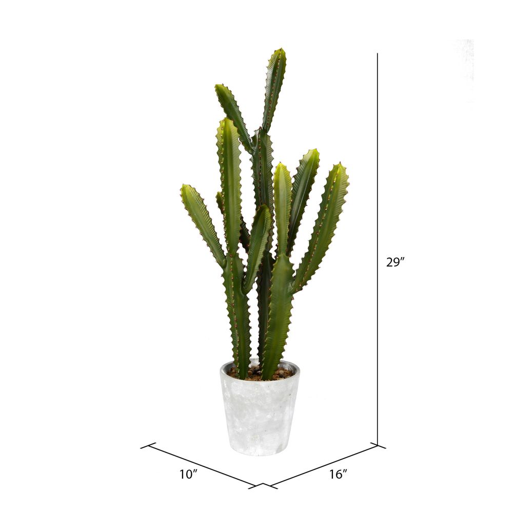 Vickerman Artificial Green Cactus Plant
