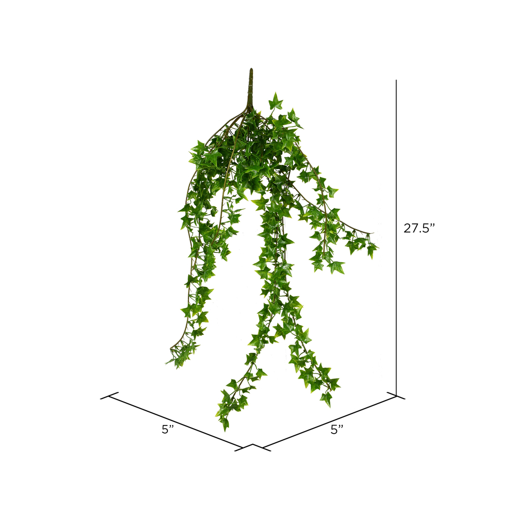 Vickerman Artificial Ivy Hanging Bush, 3/pk