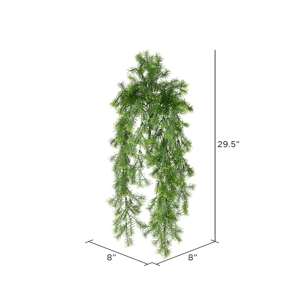 Vickerman Artificial Spring Grass Hanging Bush, 2/pk