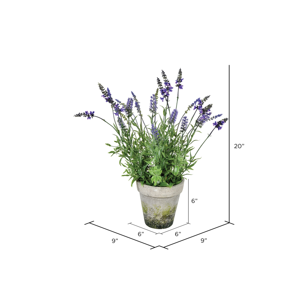 Vickerman Artificial Lavender Topiary