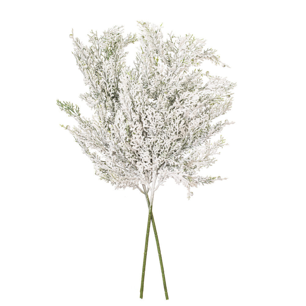 Vickerman Artificial Snowy Cedar Spray