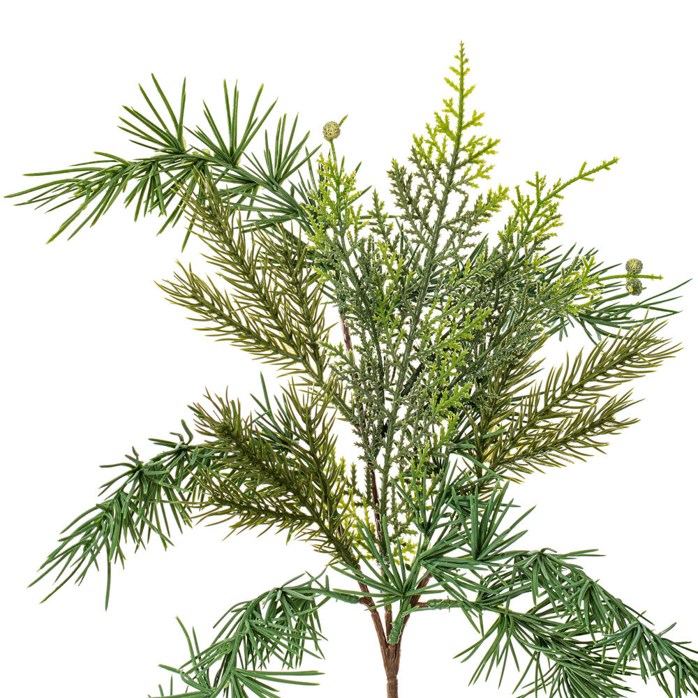 Vickerman Artificial Mixed Fern Cedar Spray