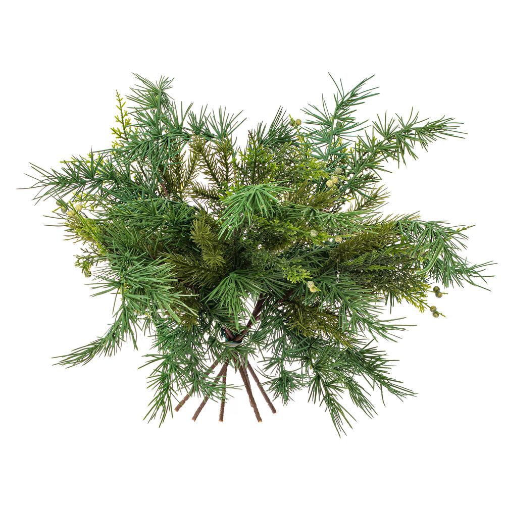 Vickerman Artificial Mixed Fern Cedar Spray