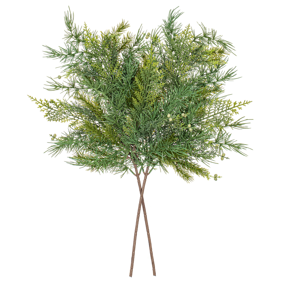 Vickerman Artificial Mixed Fern Cedar Spray