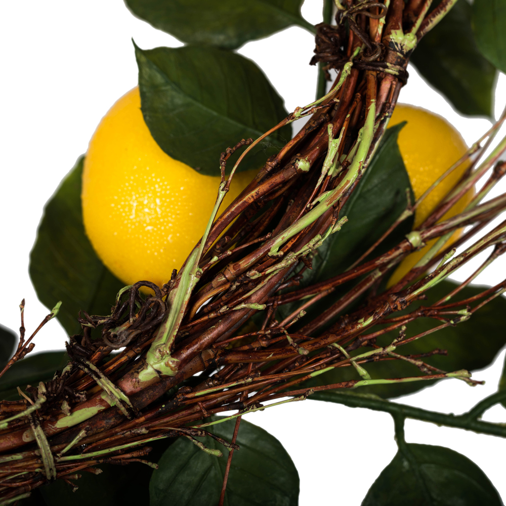 Vickerman Artificial Green and Yellow Salal Leaf Lemon Collection