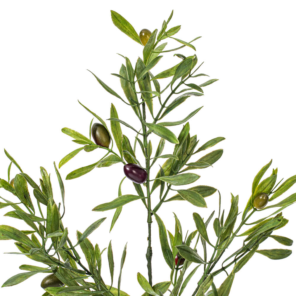 26" Green Olive Leaf Spray 3/pk