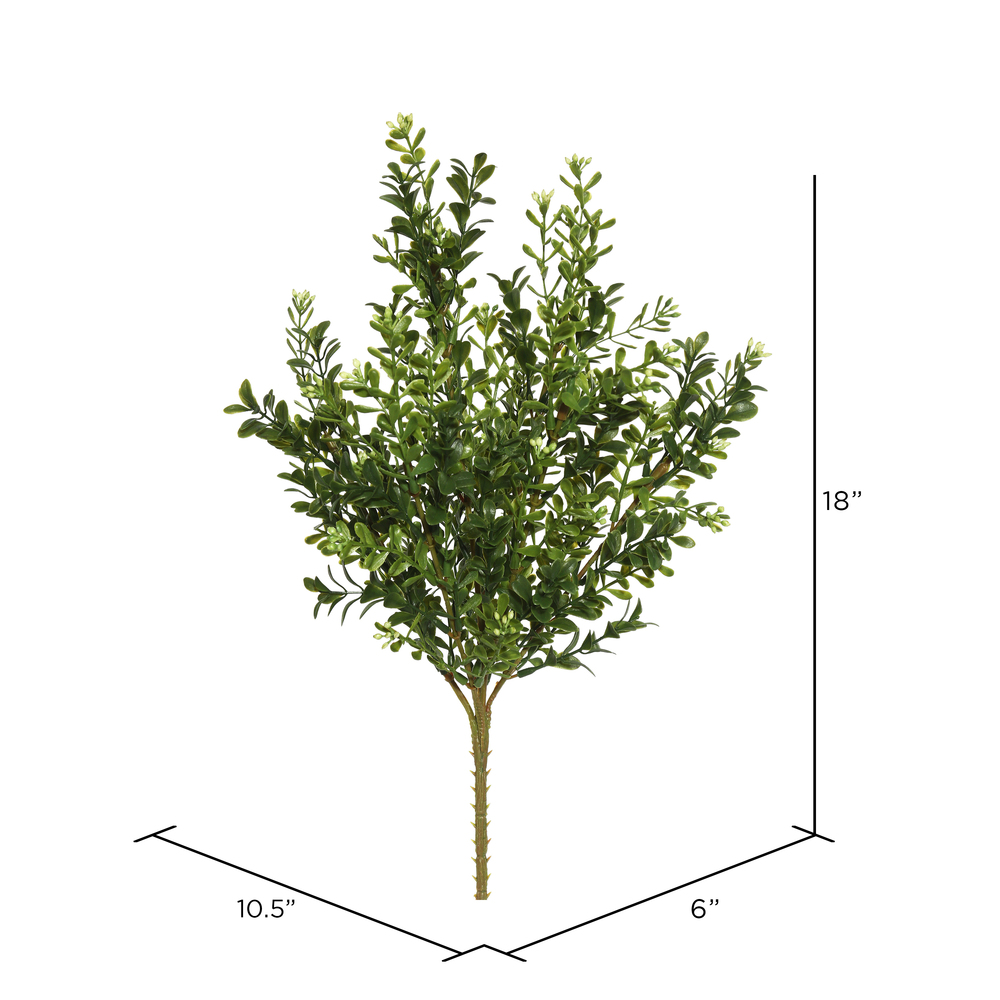Vickerman Artificial Green UV Coated Boxwood Bush