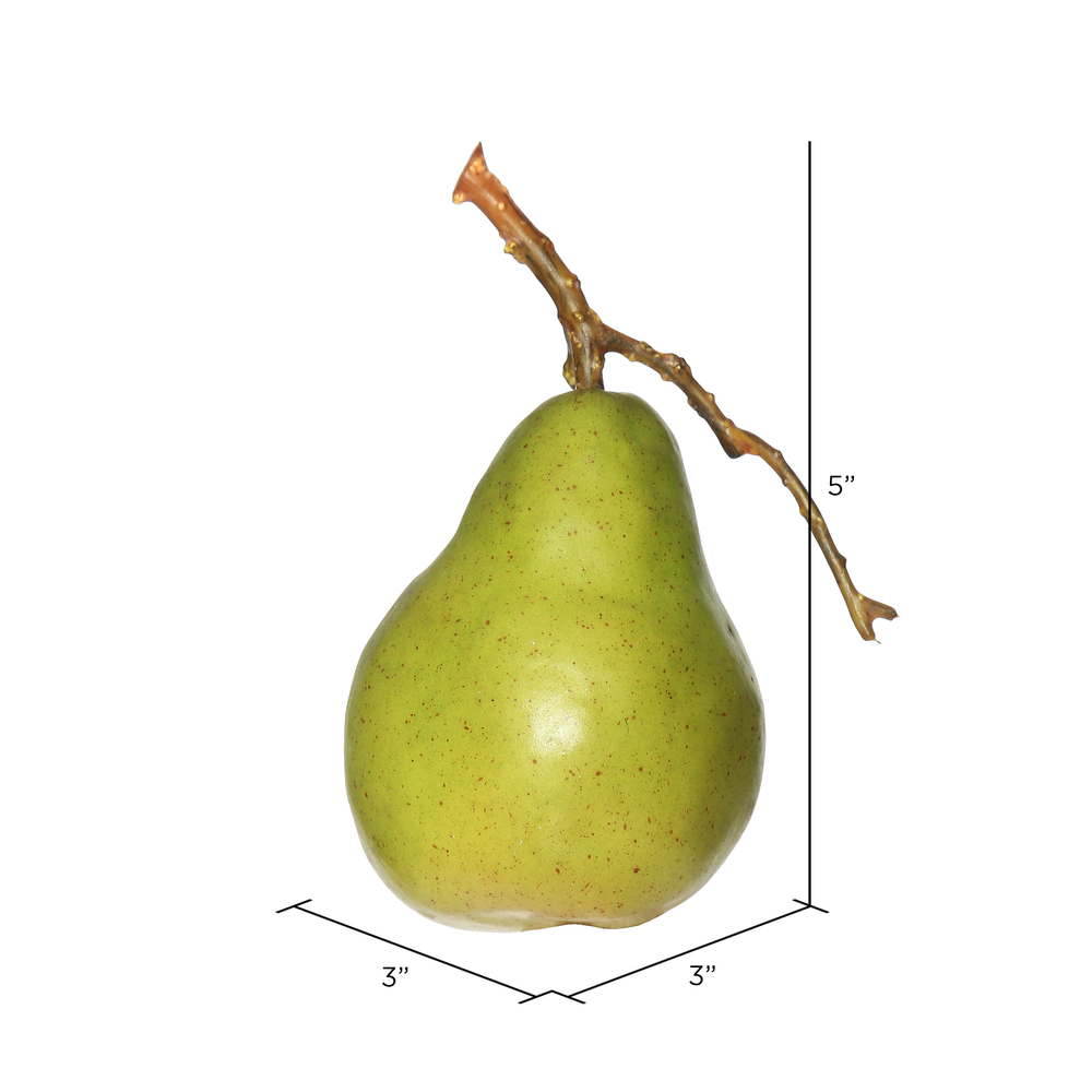 90MM Polystyrene Pear 6/pk