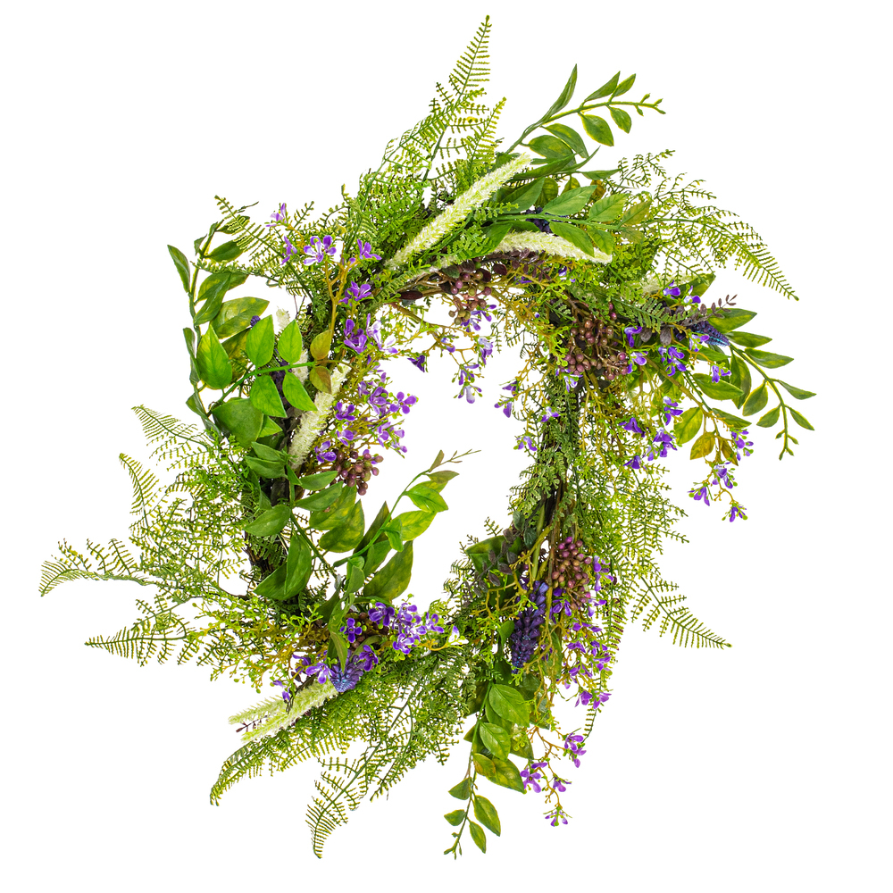 Vickerman Artificial Green/Purple Maytime Collection