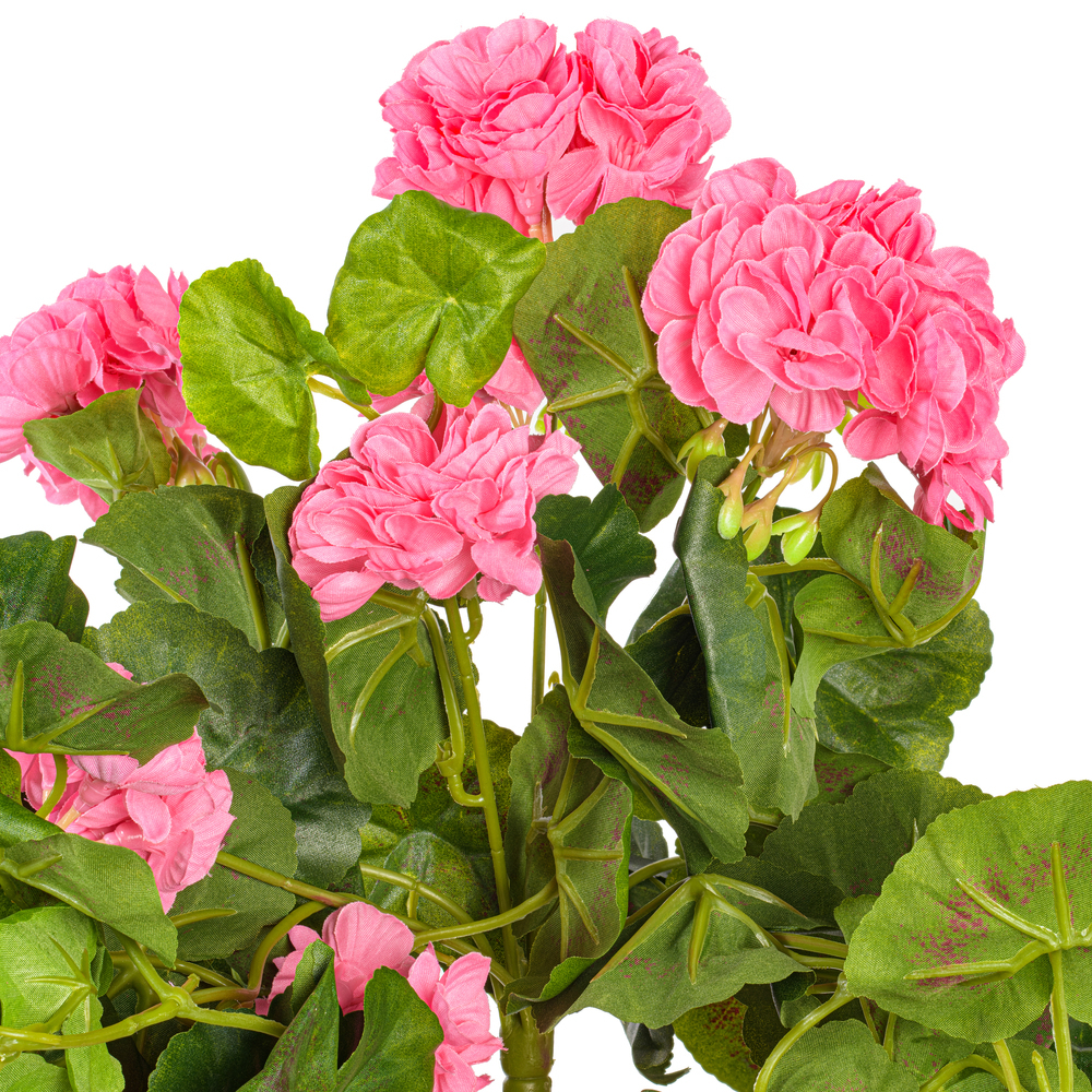 Vickerman Artificial Polyester Geranium Hanging Bush
