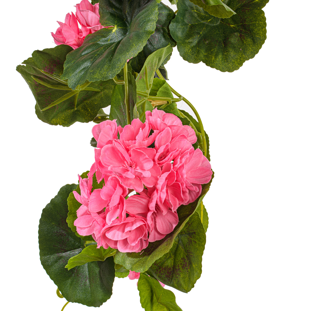 Vickerman Artificial Polyester Geranium Hanging Bush