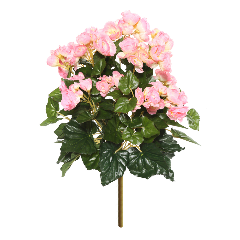 Vickerman Artificial Polyester Begonia Bush