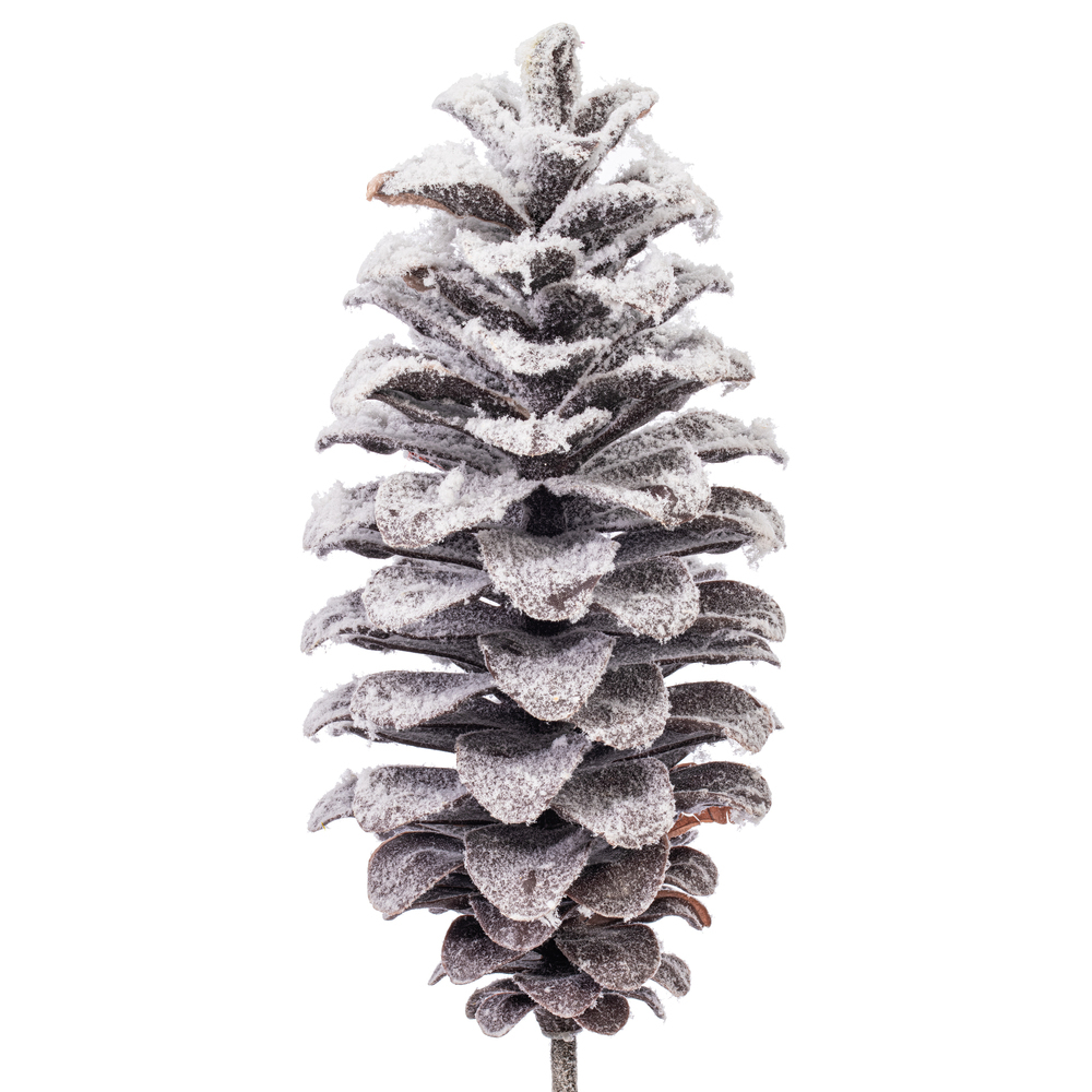 Vickerman Artificial Grand Glitter Snow Pinecone Spray