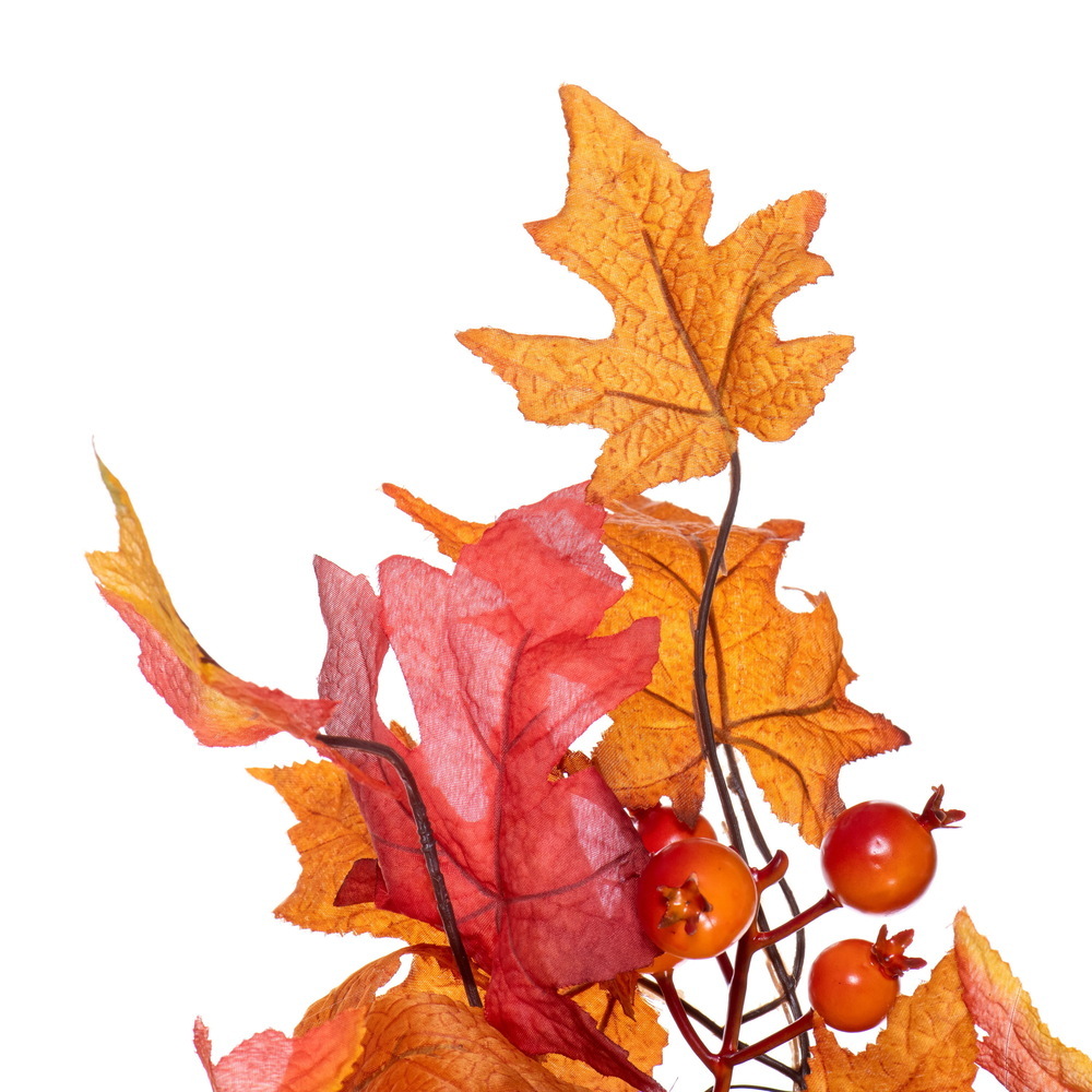 28" Fall Red Maple Leaf Wreath