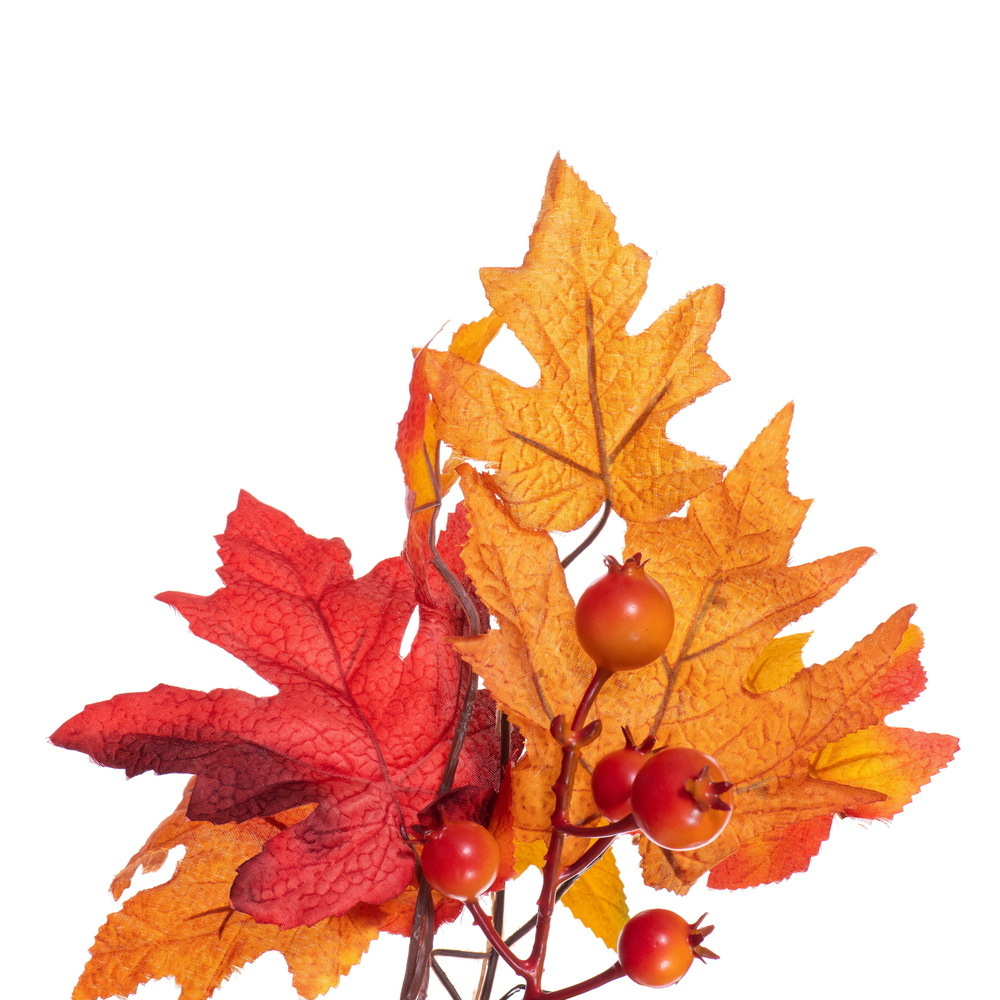 72" Fall Red Maple Leaf Garland