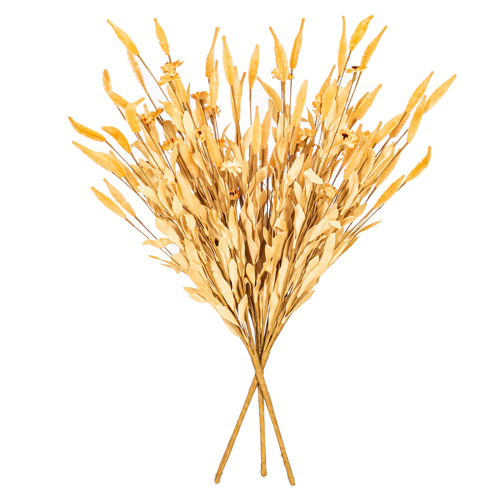 23" Light Brown Rabbit Tail Bush 3/Bag