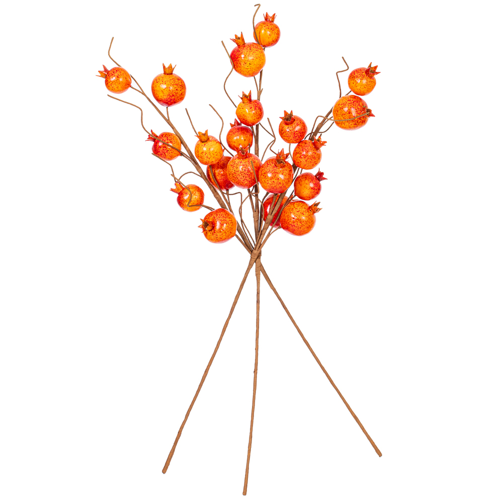 Vickerman 31" Artificial Pomegranate Spray, 3 per bag