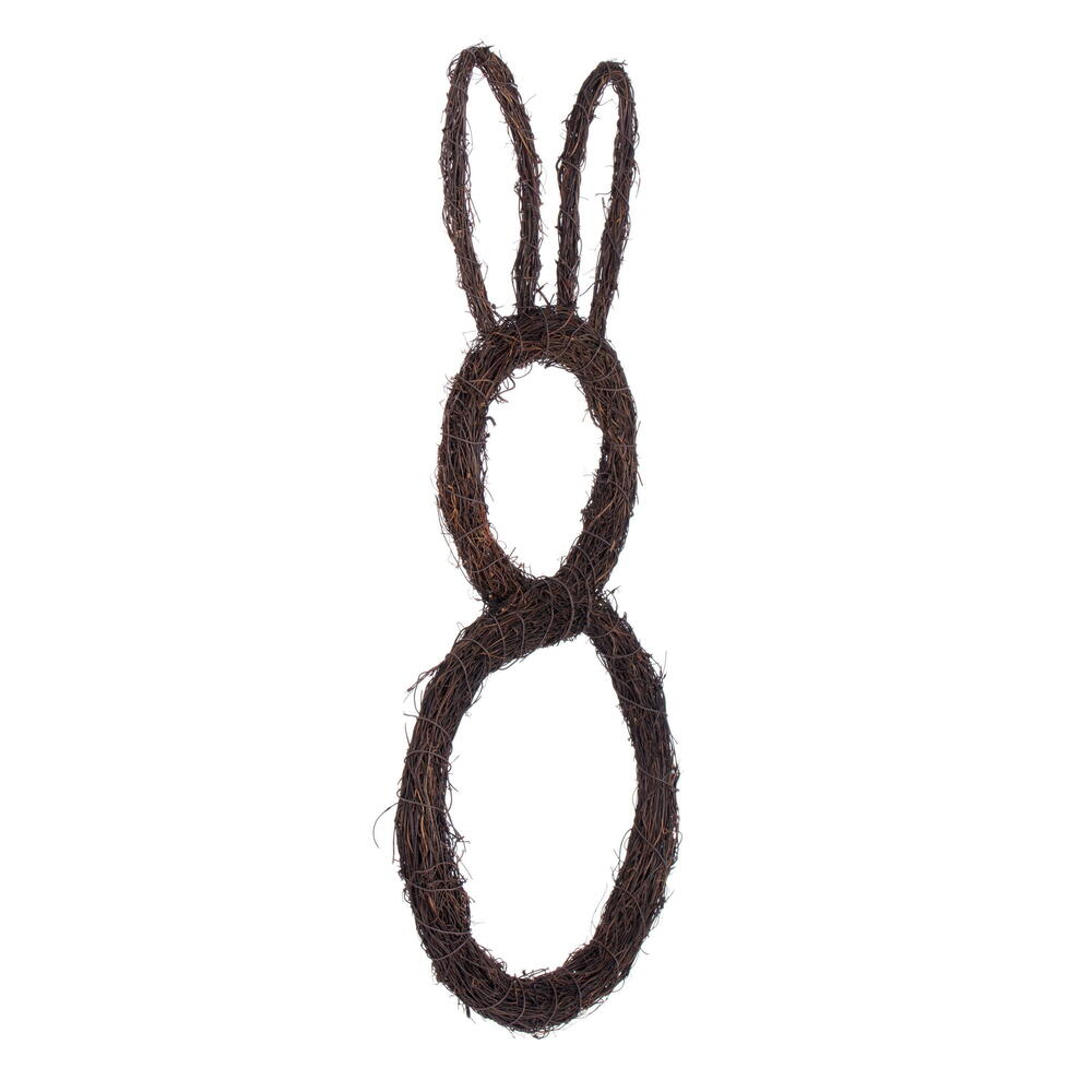 Vickerman 26"H x 12"W Bunny Outline Wreath. 