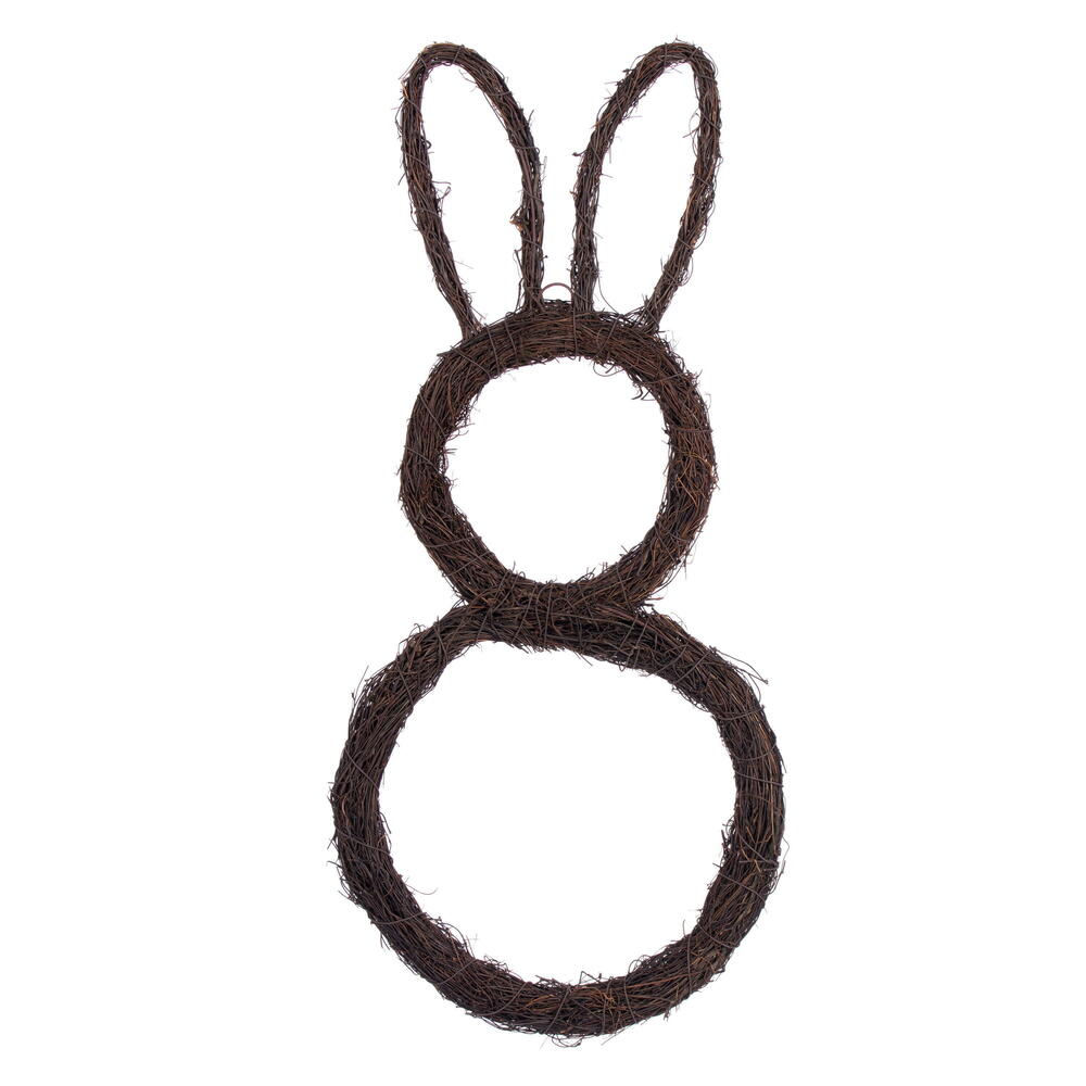 Vickerman 26"H x 12"W Bunny Outline Wreath. 