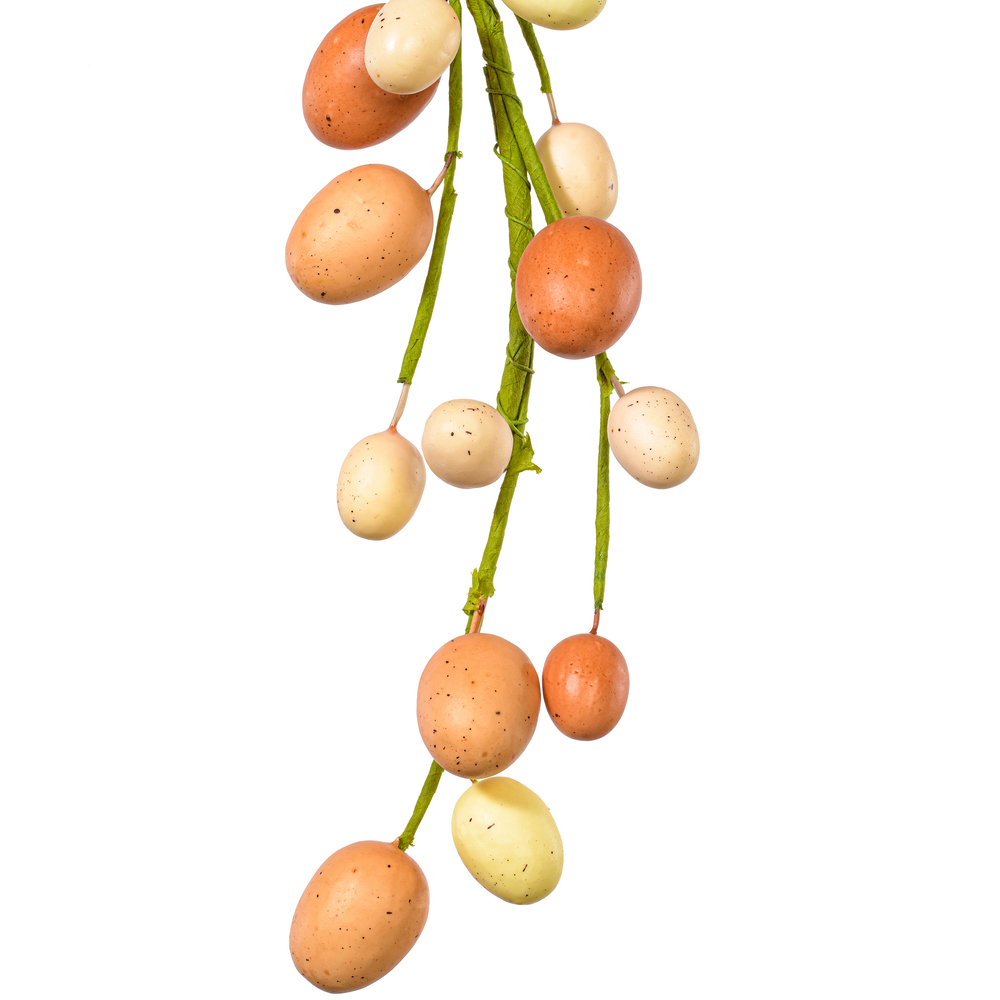 Vickerman Artificial Coral/White Easter Eggs Series