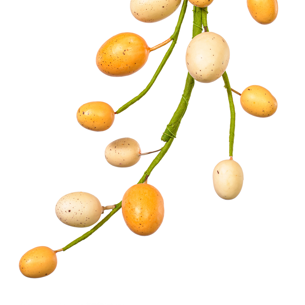 Vickerman Artificial Orange/Ivory Easter Eggs Series