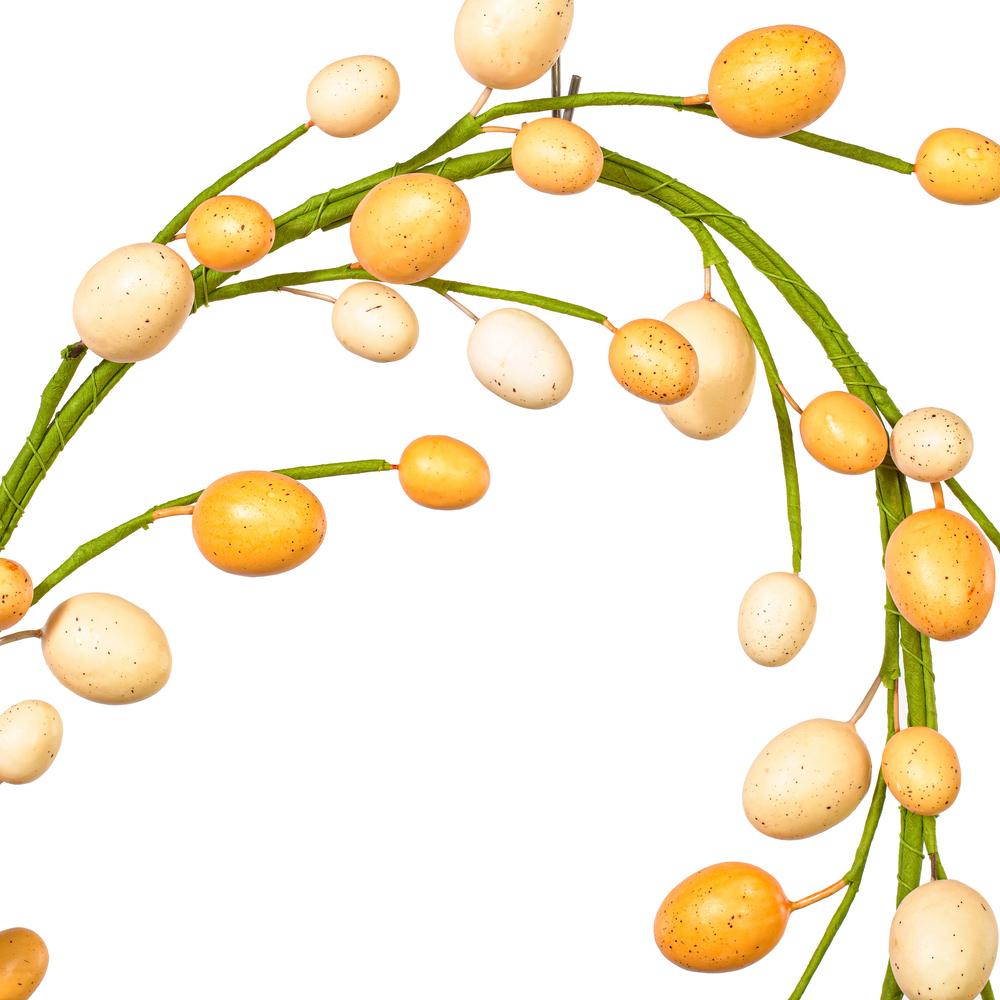 Vickerman Artificial Orange/Ivory Easter Eggs Series