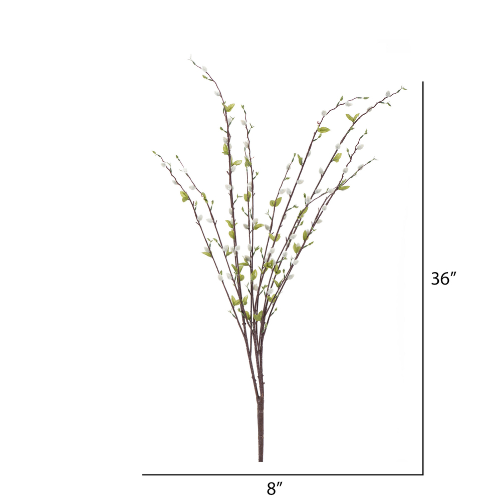 Vickerman Artificial Gray Goat Willow Bush